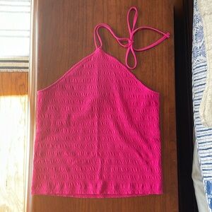 Loft halter tie top. Worn once. Comes from smoke and pet free home